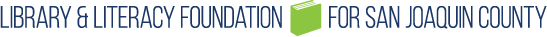 Library & Literacy Foundation of San Joaquin County - Horizontal Logo